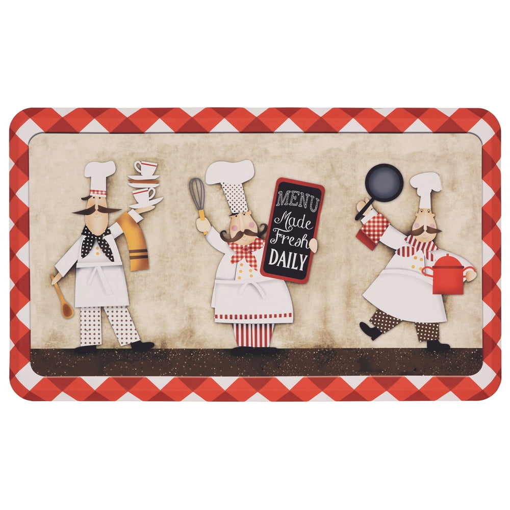 Mohawk Home Three Panel Chefs Dri Pro Comfort Kitchen Mat, 18" x 30
