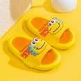 thumbnail image 2 of Cathalem Slides for Kids Shower Slippers Bathroom Pool Sandals,Yellow 32, 2 of 5