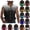 Army Green, variant on Mens Sleeveless Denim Vest Button Placket Design V Neck Chest Pocket Durable Fabric Western Silhouette for Casual Outings Red S