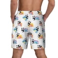 thumbnail image 2 of Lsque Mens Swim Trunks Panda And Rainbow Pattern - Bathing Suit Compression Liner - Beach Swim Shorts Swimwear - (S-3XL) - Stretch Quick Dry -XX-Large, 2 of 9