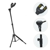 MLINS Durable Guitar Stand with Gravity Automatic Lock Design for Electric Acoustic Instruments Black