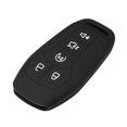 thumbnail image 1 of Unique Bargains Remote Keyless Smart Key Fob Cover for Ford Fusion 2013-2016 5 Button Fashion Soft TPU Black, 1 of 7