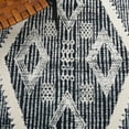 thumbnail image 6 of SAFAVIEH Metro Kelsey Diamond Area Rug, Black/Ivory, 6' x 6' Square, 6 of 8