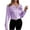 Purple, variant on Sevevn Long Sleeve Tops for Women Women's Solid Color Flip Collar Fall And Winter Long Sleeve Loose Blouse Tops Rollbacks