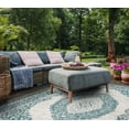 thumbnail image 4 of SAFAVIEH Courtyard Avi Traditional Indoor/Outdoor Area Rug, 2' x 3'7", Light Grey/Teal, 4 of 10