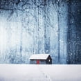 thumbnail image 2 of Hamiti, Bess 26x26 Black Ornate Wood Framed with Double Matting Museum Art Print Titled - Winter, 2 of 4
