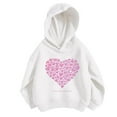 thumbnail image 2 of Valentine'S Day Bnwani Hoodies Girls Cotton Long Sleeve Fall Loose Sweatshirt Hearts Printed Pullover, 2 of 3