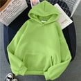 thumbnail image 5 of Dndkilg Womens Sweatshirts And Hoodies with Pocket Drawstring Hooded Fleece Women's Sweatshirts Loose Fit Long Sleeve Fashion Y2k Pullover Green Oversized Cute Sweater Workout Clothes XL, 5 of 5