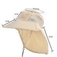 thumbnail image 2 of 2pcs Kids Sun Hat with Neck Flap - Unisex Adjustable Children Wide Brim Summer Sun Protection Mesh Bucket - style:style3, 2 of 5