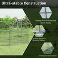 thumbnail image 3 of Topcobe 19 Feet Large Metal Chicken Coop Outdoor Galvanized Dome Cage with Cover-L, Chicken House, Outside Shelter for Animal, 3 of 10
