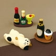 thumbnail image 5 of Kripyery Ornament Crafts Exquisite Realistic Resin Wine Beer Rabbit Ornament for Cake Topper, 5 of 8