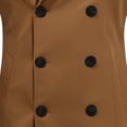 thumbnail image 6 of uublik Mens Trench Coat Brown Long Sleeve Classic Overcoat Open Front Cardigan Jacket, 6 of 6