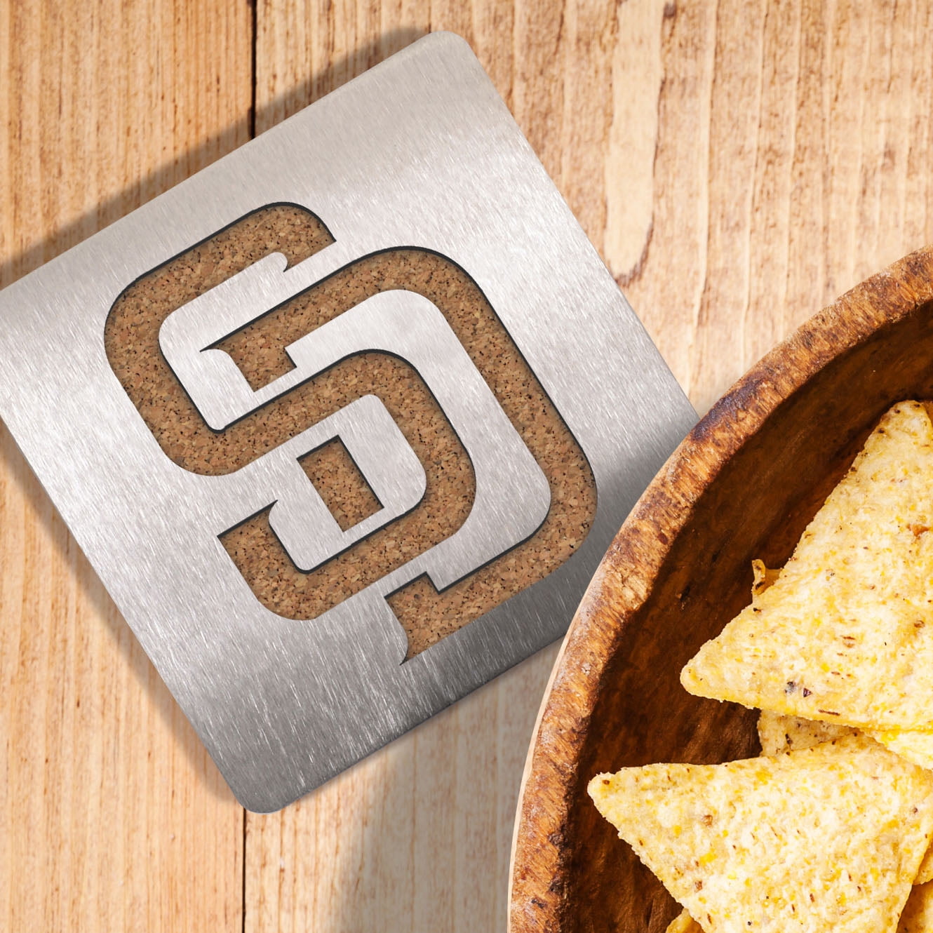 YouTheFan MLB San Diego Padres Boasters, 4-Piece Coaster Set