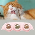 thumbnail image 3 of Bola de Hierba Gatera Giratoria, Juguetes Interactivos para Masticar, Juguetes para Gatos, Juguetes Autoadhesivos para Gatitos, Juguetes de Hierba Gat , 18,5 cm x 5,5 cm 185 cm x 55 cm Yinane Juguetes de pared de hierba gatera, 3 of 7