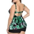 thumbnail image 3 of Chama Paisley Bathing Suits for Women Plus Size Tummy Control Swimsuits Tankini Shorts Swimwear Set, 3 of 7