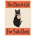 thumbnail image 2 of Anonymous 11x14 Gold Ornate Wood Frame and Double Matted Museum Art Print Titled - The Black Cat for Sale Here (ca. 1890-1920), 2 of 4