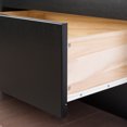 thumbnail image 4 of Prepac Mate's Wooden Full Platform Bed with 6 Drawers, 57" x 18.75" x 76.5", Black, 4 of 6