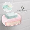 thumbnail image 3 of Suction Cup Wall Mounted Drain Soap Box - Soap box with sponge cleaning, 3 of 6