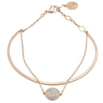 Swarovski Meteora Rose Gold-Tone Bangle Bracelet
