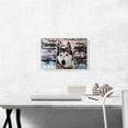 thumbnail image 2 of ARTCANVAS Siberian Husky Dog Breed Graffiti Rectangle Canvas Art Print - Size: 18" x 12" (1.50" Deep), 2 of 9