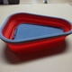 thumbnail image 4 of Caja de pizza de silicona Caja de pizza triangular plegable reutilizable con lonchera Lonchera calentable, 4 of 5