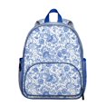 thumbnail image 1 of Floral and Leopard Print Students Backpack - Bright Boho Floral and Hummingbird Illustration, Lightweight Water-Resistant School Bag for Developing Students, 1 of 5