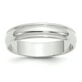 thumbnail image 1 of Bande Demi-Ronde Milgrain Légère en Or Blanc 10K 5mm Taille 4.5, 1 of 3
