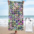 thumbnail image 1 of Toalla de playa Hazbin Hotel, suave, de secado rápido, resistente a la arena, para piscina, yoga, gimnasio, camping, toallas de baño ligeras, regalo para niños, niñas, niños y adultos, 31,5 x 63, 1 of 8