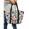thumbnail image 6 of Women's Mickey Mouse Tote Bag Zippered Beach Bag Minnie Pluto Donald Goofy, 6 of 8