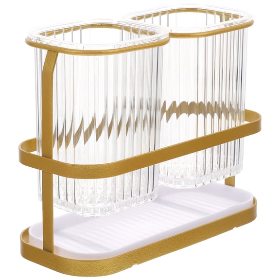 MUSEYA Spoon Storage Holder Modern Design Golden 1Pcs