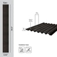 thumbnail image 3 of MG-1505 Gilded Peaks Slate 94.5 in x 9.45 in Polystyrene Wood Slat Walls (62 Sq.ft / Pack) - 10 Pieces, 3 of 5
