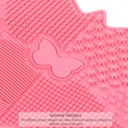 thumbnail image 3 of Miangastore 1pc Butterfly Shaped Brush Cleaning Mat Makeup Brush Design For And Beauty Cleaning Instrument, 3 of 8