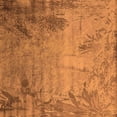 thumbnail image 1 of Ahgly Company Indoor Square Oriental Orange Industrial Area Rugs, 5' Square, 1 of 4