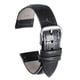thumbnail image 1 of Cuero Reloj Correa 20mm Relieve Patrón Vaca Cuero Reloj Correa Reemplazo con Resorte Barras para Hombre y Mujer, Negro, 1 of 6