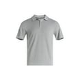 thumbnail image 5 of Free Assembly Men's Textured Tipped Polo Shirt with Short Sleeves, Sizes S-3XL, 5 of 5