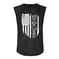 thumbnail image 4 of Men's Independence Day Printed Tank Top - Slim Fit, Sleeveless Summer Vest - Quick-Dry Fabric for Patriotic Events, Gym Sessions, or Beach Outings,Black 3XL, 4 of 5