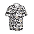 thumbnail image 2 of Daiia Cow Hawaiian Shirt for Men Gentle Cotton Regular Short Sleeve Casual-Large, 2 of 9