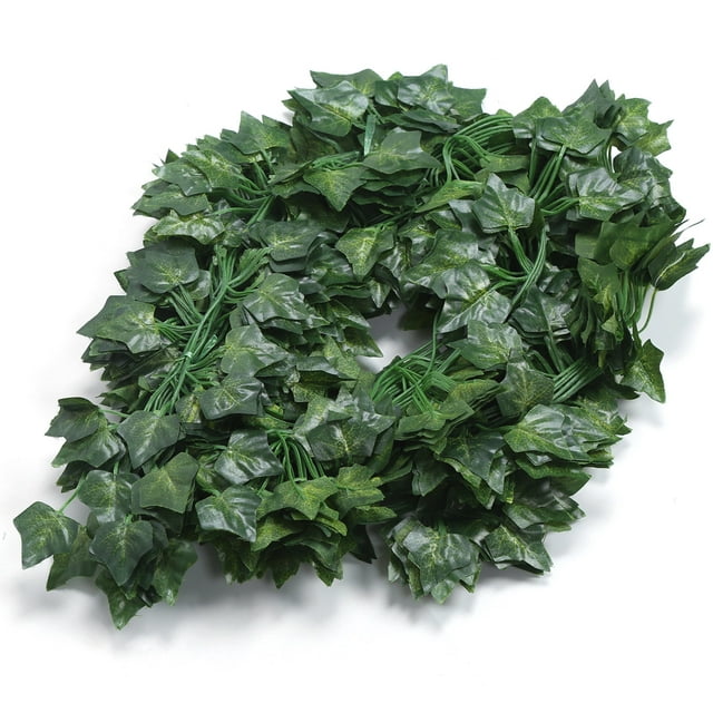 Greenery Hanging Vines Garland, Washable Artificial Green Maple Leaf For Swing Frames For Aesthetic Wall Decor For Wedding Party