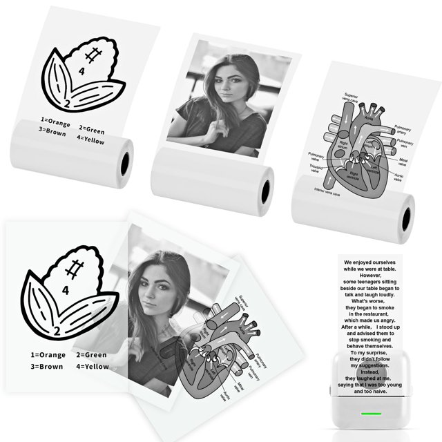 Papel adhesivo térmico sin tinta HUIJUTCHEN 57x25 mm (3 rollos)