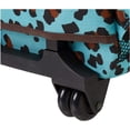 thumbnail image 3 of Rockland Double Handle Rolling Backpack, Blue Leopard, 17-Inch ( Pack of 2 ), 3 of 3