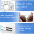 thumbnail image 4 of EKIND 1PCS 51 Inch Long Universal Drawstring Cords Replacement, Suitable for Sweatpants,Shorts,Hoodie String, Simple and Durable (White Cord, Round Metal Head), 4 of 7