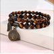 thumbnail image 2 of Pulsera de piedra natural - Pulsera de perlas naturales para mujer con accesorios de árbol de la vida y hojas, 2 of 4