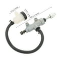 thumbnail image 2 of OULII Brake Cylinder Lever Rear Brake Master Cylinder Silver Rubber for Motorcycle Riding 1Pack, 2 of 8