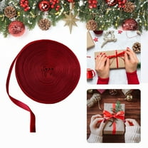 Christmas Velvet Ribbon, Decorative Gift Packaging, Ribbon, with Butterflies Tie, for DIY Holiday Decorations, Christmas Tree Decoration | Red KTFgvq