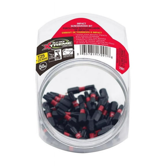 Blu-Mol Xtreme Torx T25 X 1 in. L Screwdriver Bit S2 Tool Steel 1 pc