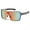 Grey Frame XL Frame, variant on Oversized Large Sports Shield Baseball Cycling Sunglasses Orange Mirror Lens