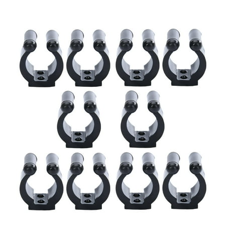 

10pcs/pack Snooker Cue Clip Mounting Holder Fishing Gear Storage Rack Fixing Rod