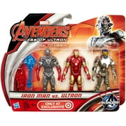 Angle View: Marvel Avengers Age of Ultron Iron Man vs Ultron Action Figure 3-Pack