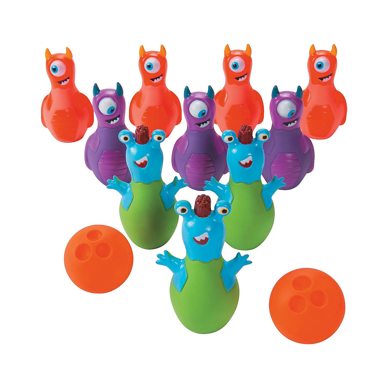 Halloween Monster Bowling Set Party Favors 12 Pieces