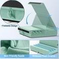 thumbnail image 5 of KDD Tablet Pillow Holder, Foldable iPad Stand for Lap, Bed and Desk -Tablet Soft Pad Dock with Pocket & Stylus Mount Compatible, Green, 5 of 8